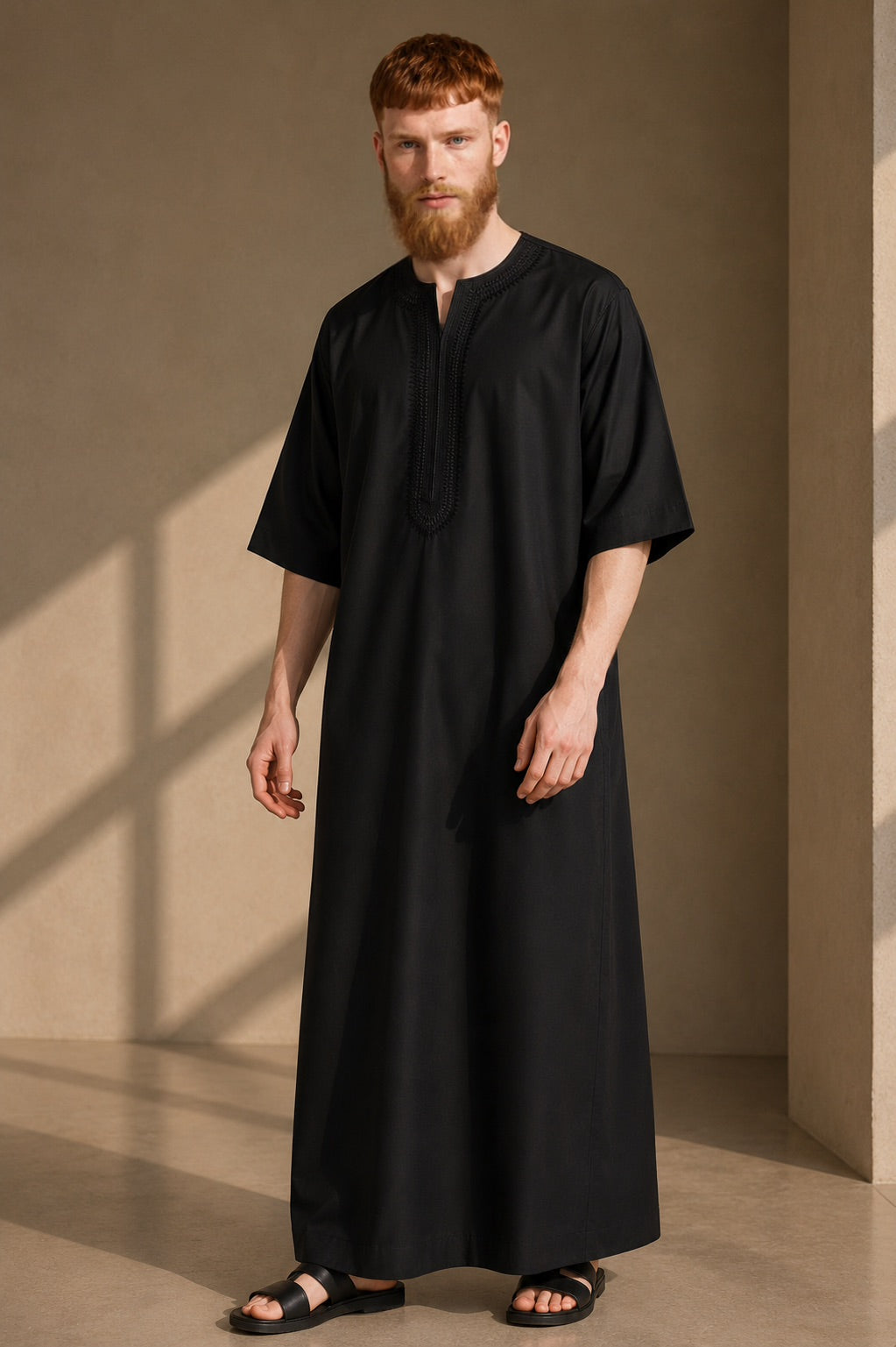 Noir Moroccan Thobe