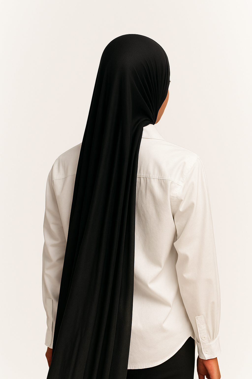 Midnight Black Jersey Hijab