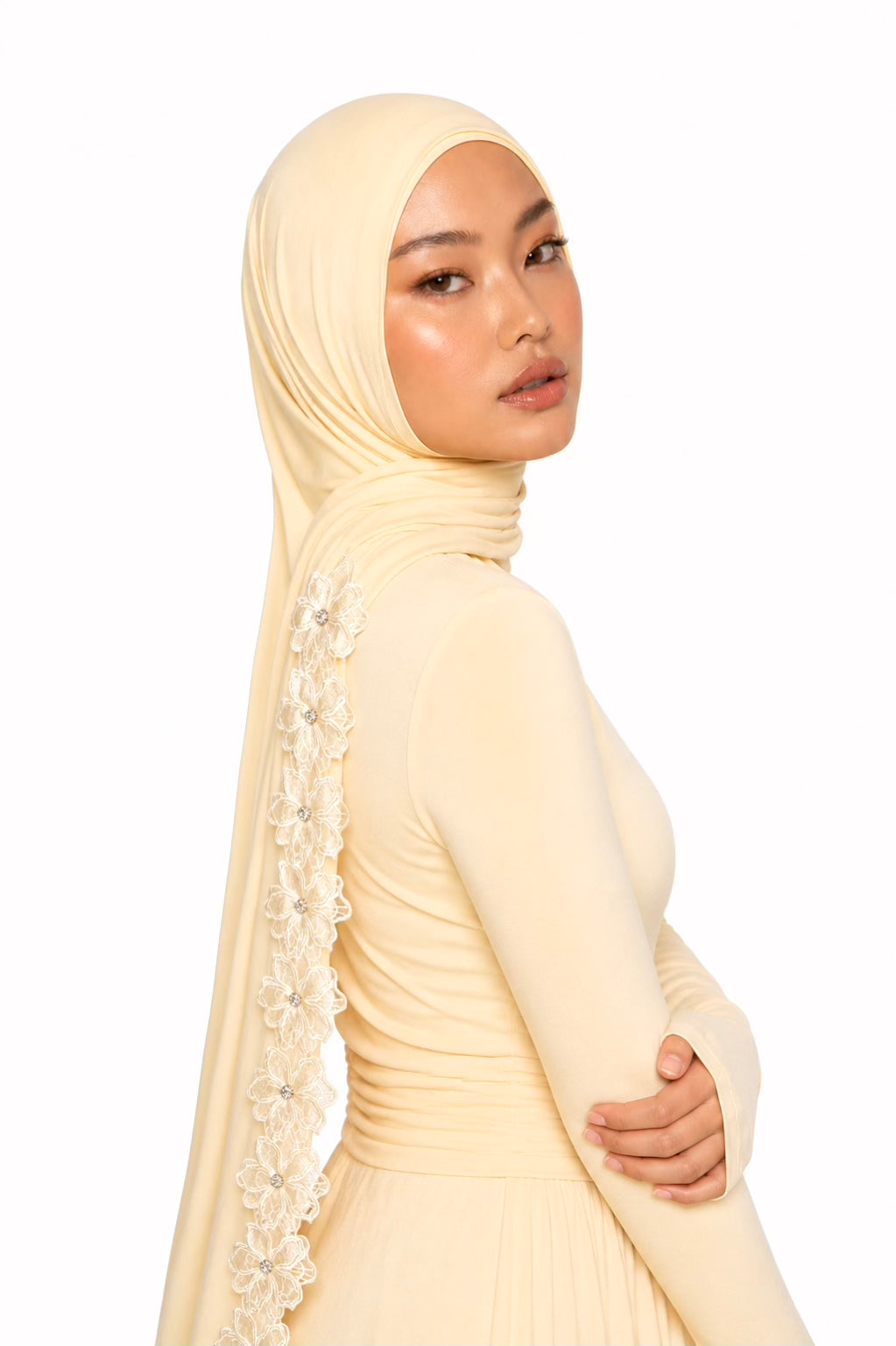 Primose Lemon Jersey Hijab