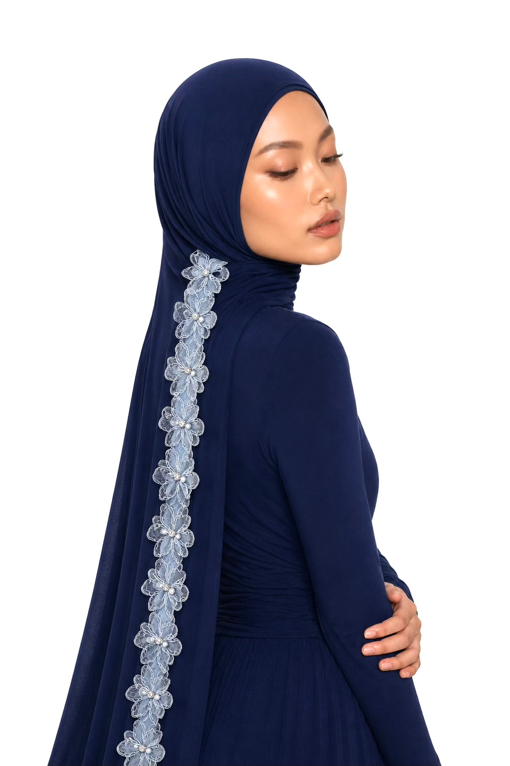 Sky Bloom Jersey Hijab