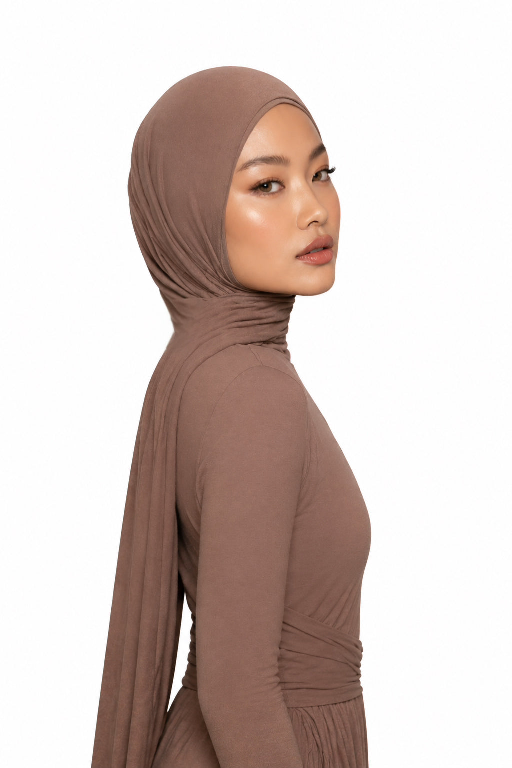 Nude Taupe Jersey Hijab