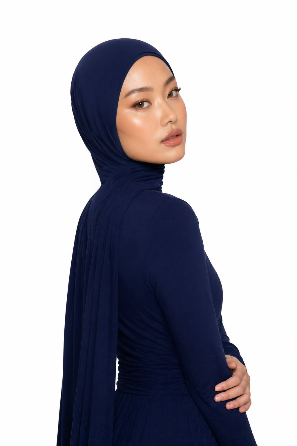 Midnight Blue Jersey Hijab