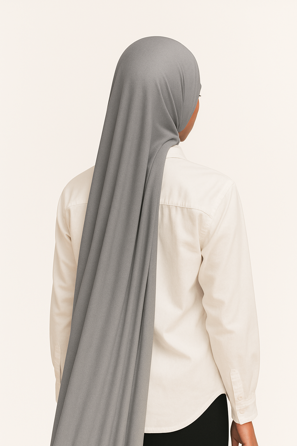 Pearl Grey Jersey Hijab