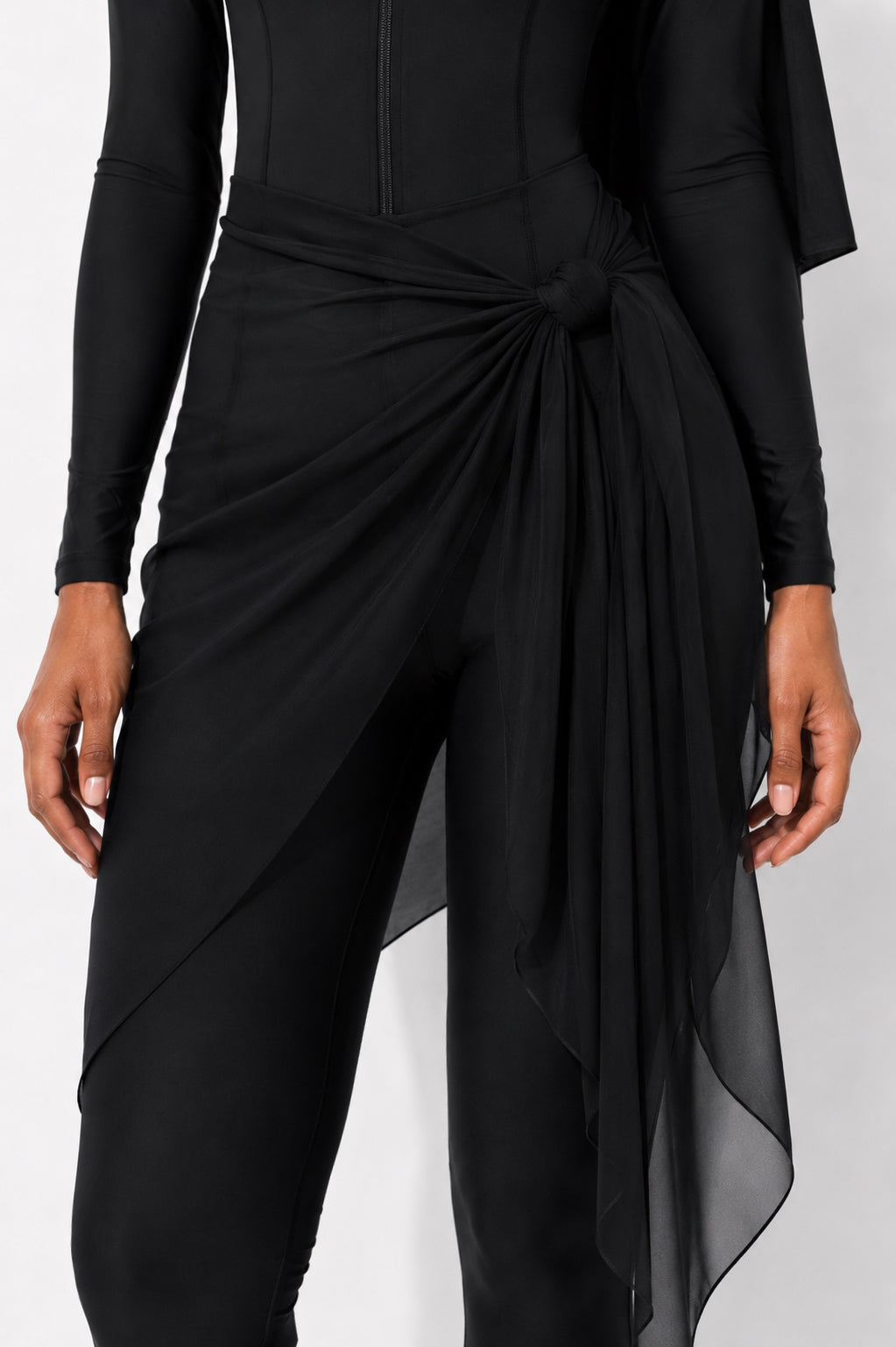 Veleia Tie Cover Up Black