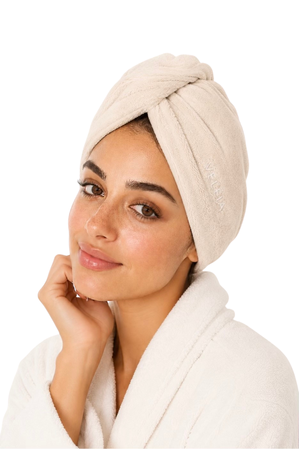Veleia Creme Cloud Hair Towel