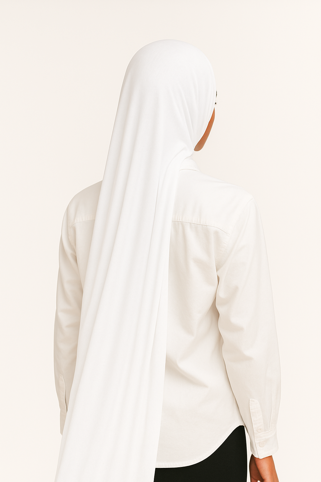 Milk White Jersey Hijab